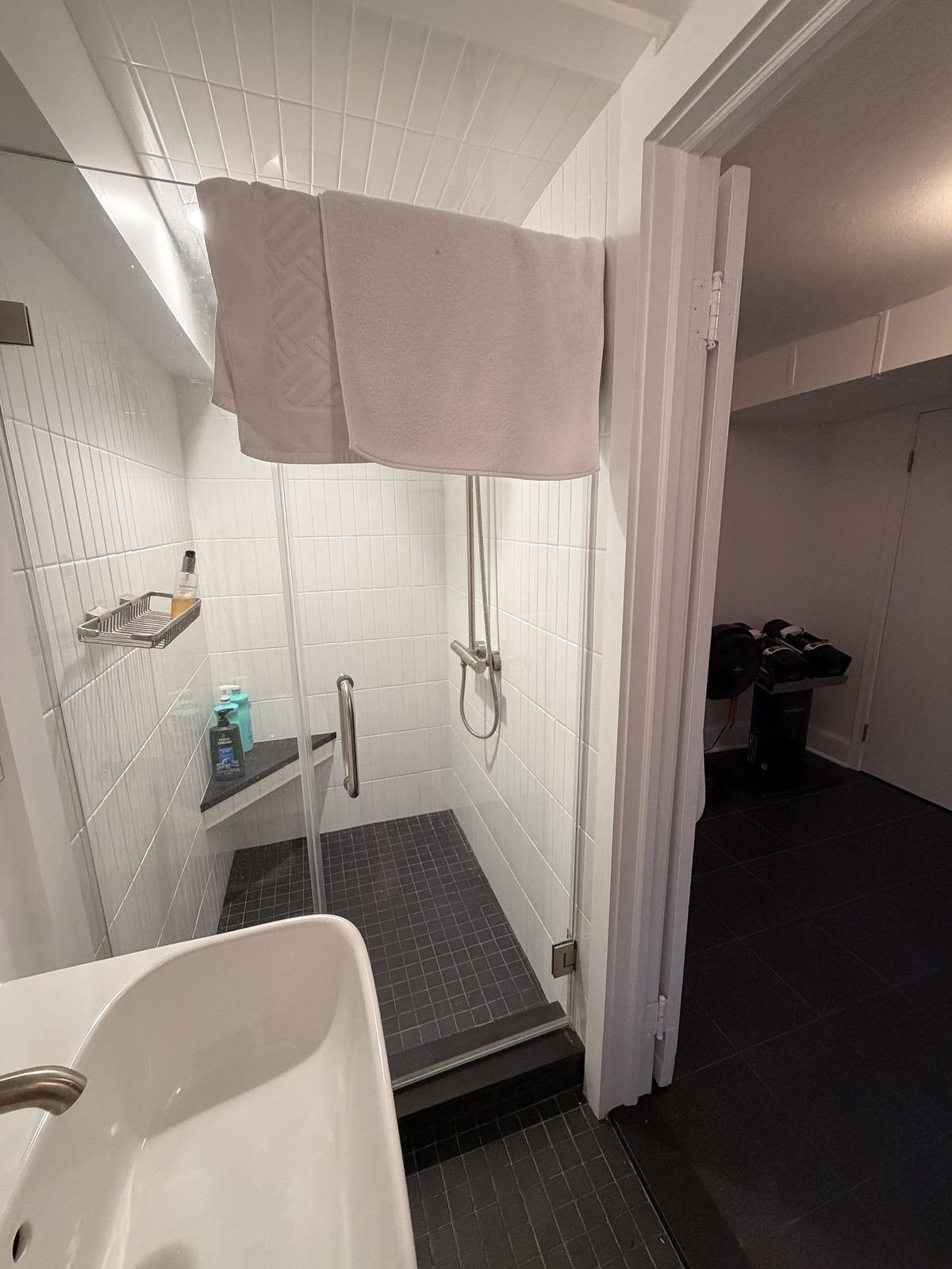 Lower level bath