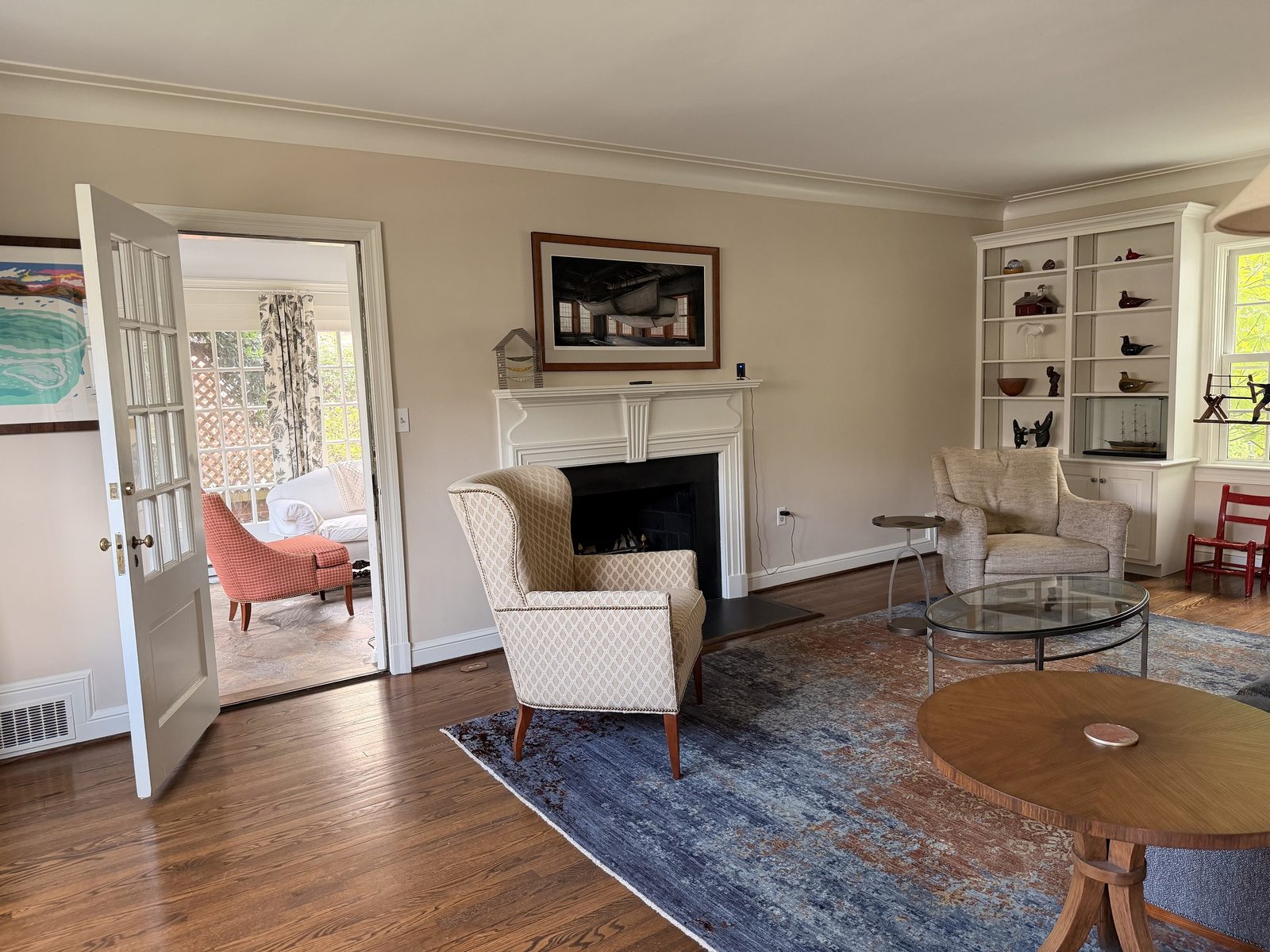 Living room and sunroom doors