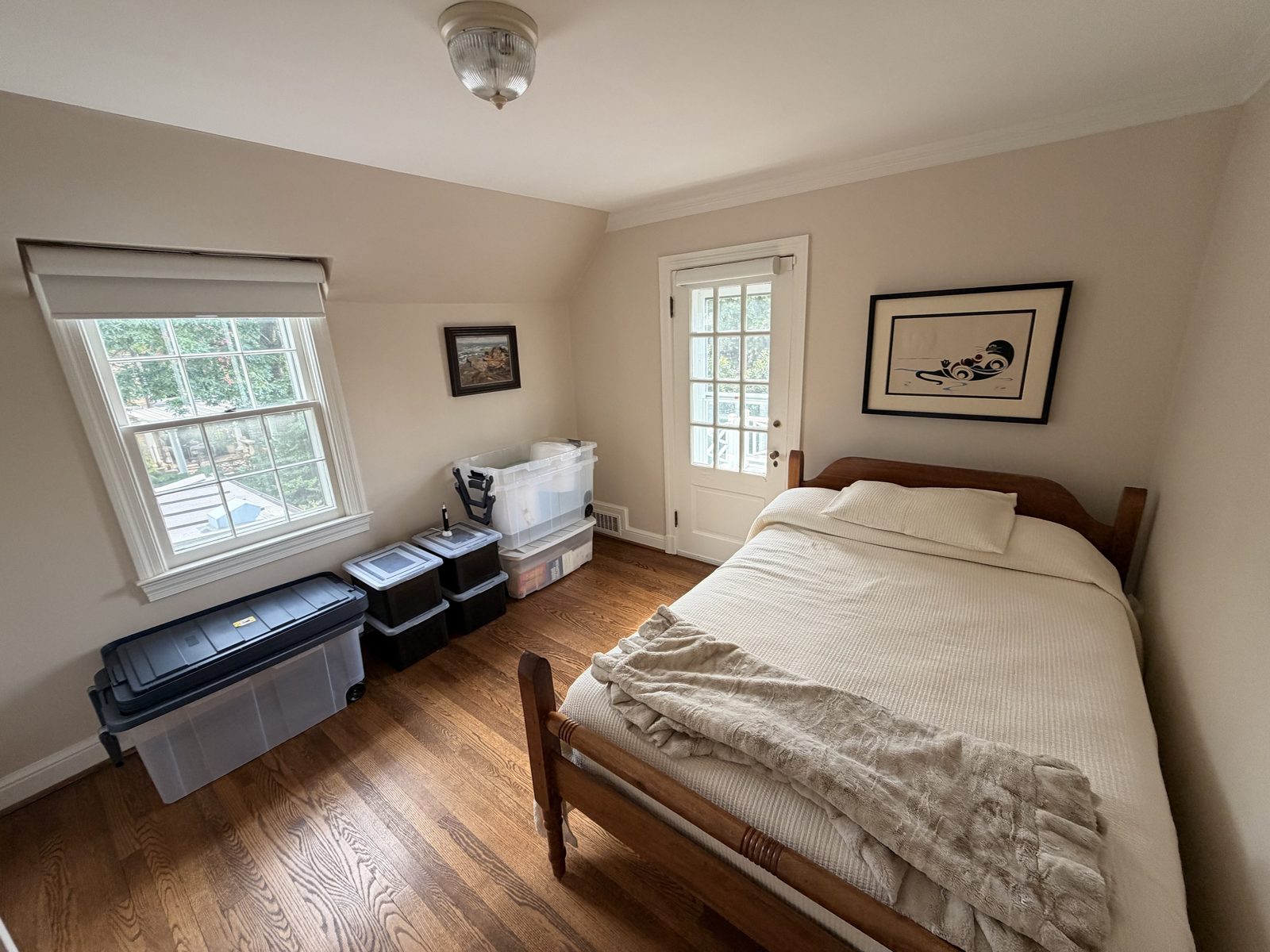Bedroom with balcony